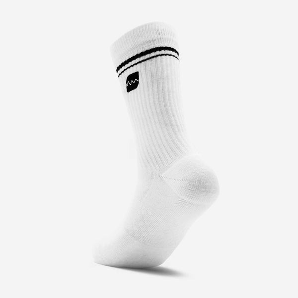 Crew Socken Breite Zehenbox (1 Paar) - White